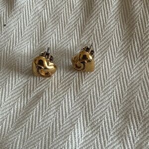 Juicy Couture Gold Heart Stud Earrings